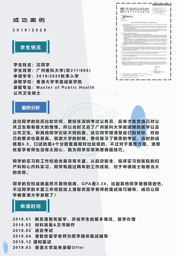 港智優留學offer | 香港大學李嘉誠醫學院公共衛生碩士